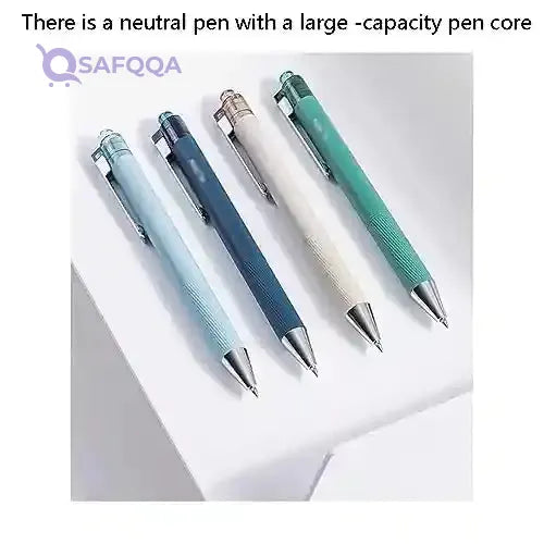 SAFWEL Gel Ink Pen Retractable Pen with Comfortable Grip Barrel Smooth Flowing Ink 0.5mm Black Ink for School Office Home (Color : Beige) - Safqqa