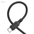 Hoco X90 - Cool Silicone Fast Charging And Data Transmittion Cable (60W - 20V- 3A - 1M), USB-C To USB-C Plug, Compatible With Samsung Huawei Xiaomi Oppo - Black - Safqqa Egypt
