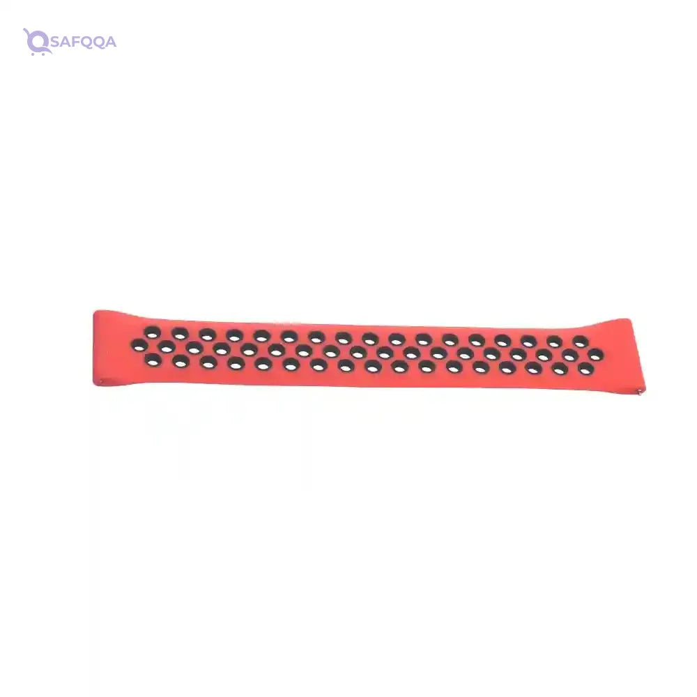 Generic Silicone Adjustable Watch Strap With Holes Design For Unisex Compatible With Smart Watches - Safqqa Egypt