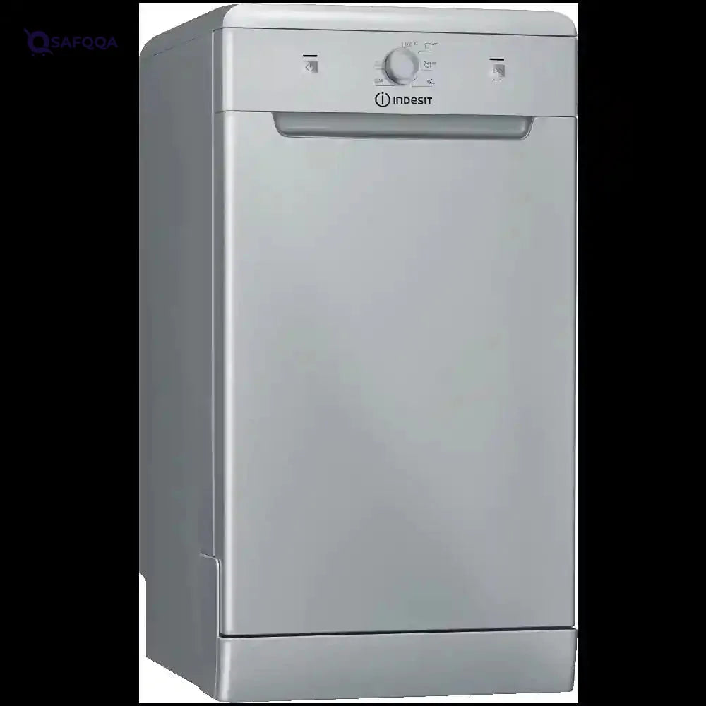 Indesit 10-Place Dishwasher – 45cm Slimline, Silver, Model DSFE 1B10 S – Compact & Efficient Cleaning ( There are scratches ) - Safqqa Egypt