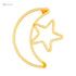 HILALFUL Moon Star Medium | Suitable for Living Room, Bedroom and Outdoor | Perfect Festive Gift for Home Decoration in Ramadan, Eid, Birthdays, Weddings, Housewarming | 1.5 m Cable - Safqqa Egypt