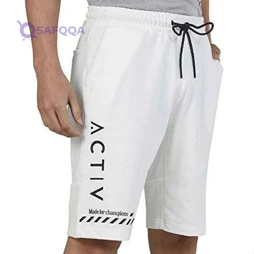 Splash Men's Running Shorts with Side Pockets and Drawstring Elastic Waist - Safqqa Egypt