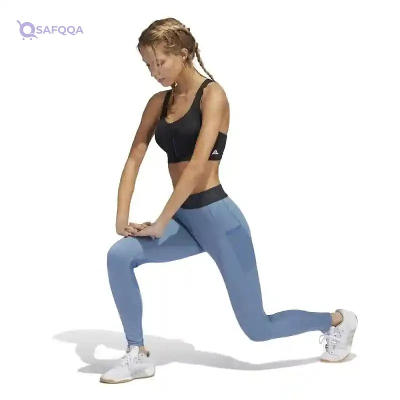 Adidas TF L 3 BAR T HD4506 TRAINING altered blue mel TIGHTS (7/8) For Women - Safqqa