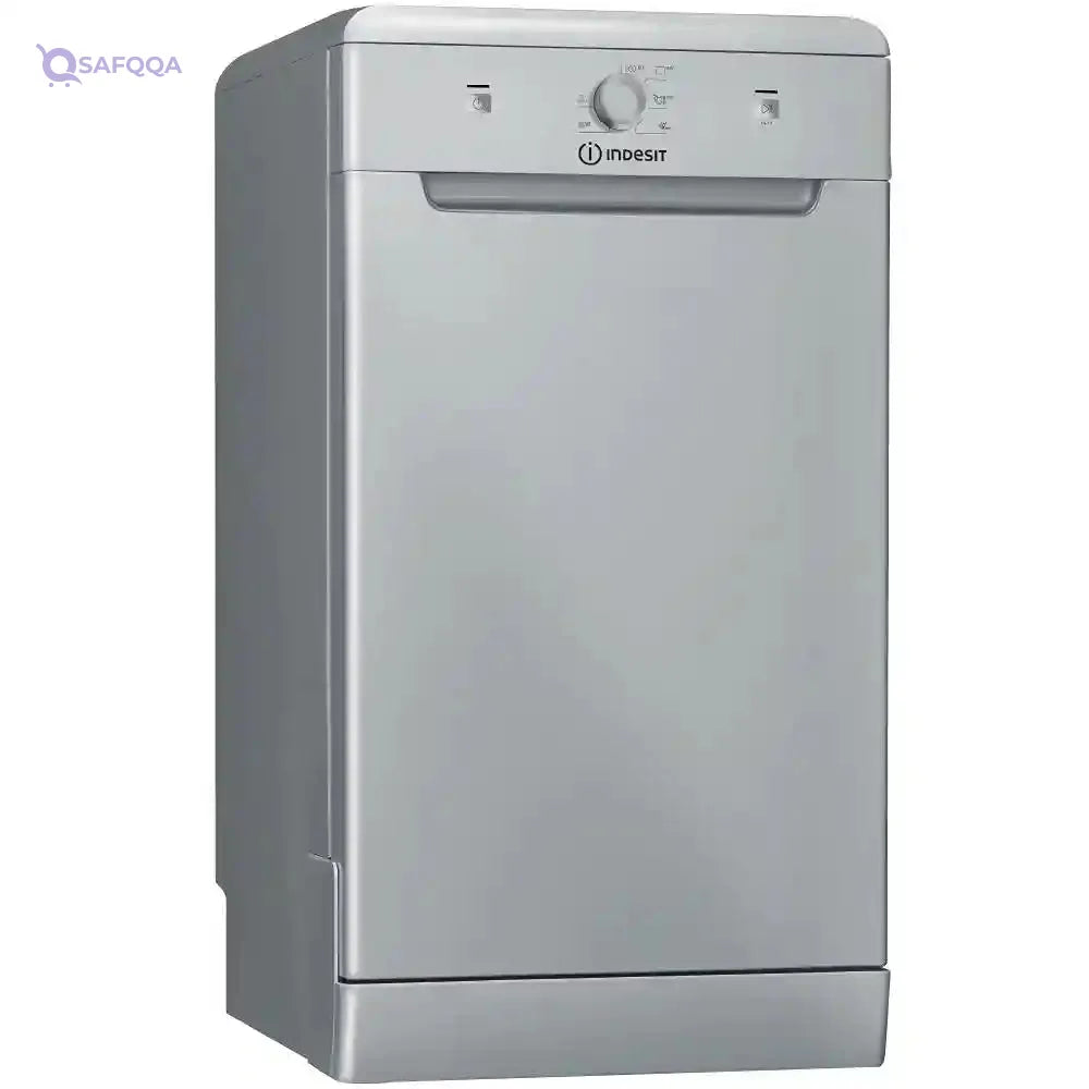 Indesit 10-Place Dishwasher – 45cm Slimline, Silver, Model DSFE 1B10 S – Compact & Efficient Cleaning ( There are scratches ) - Safqqa Egypt