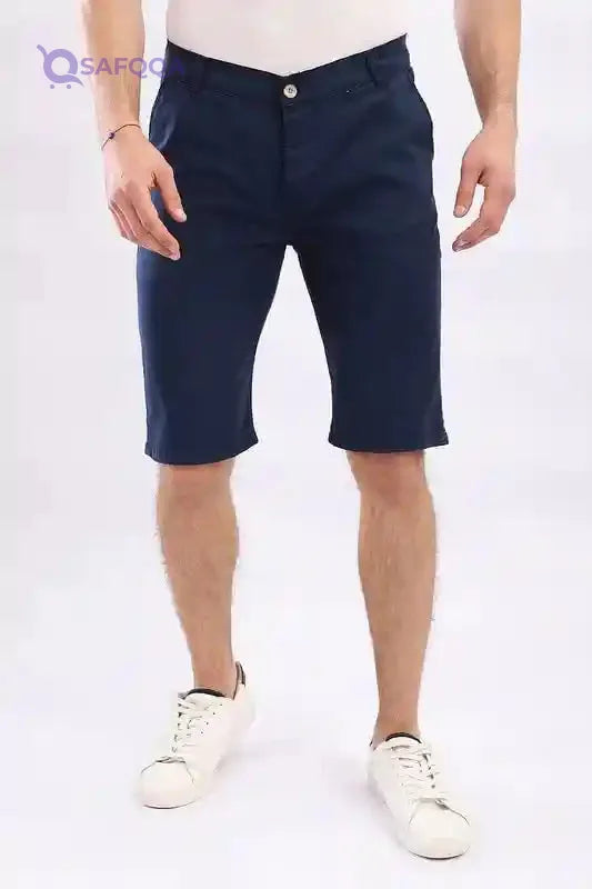 White Rabbit Men Short -Casual Gabardine Short - Safqqa Egypt