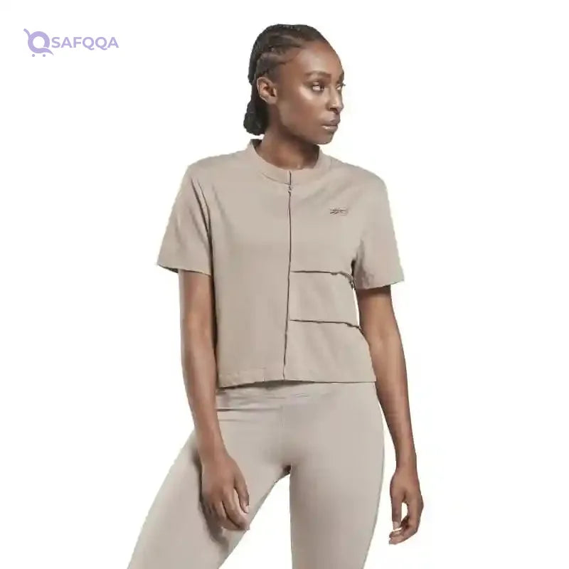 Reebok MYT Cut & Sew Tee BOUGRY HB1064 – Training Graphic Short Sleeve Tee for Women - Safqqa