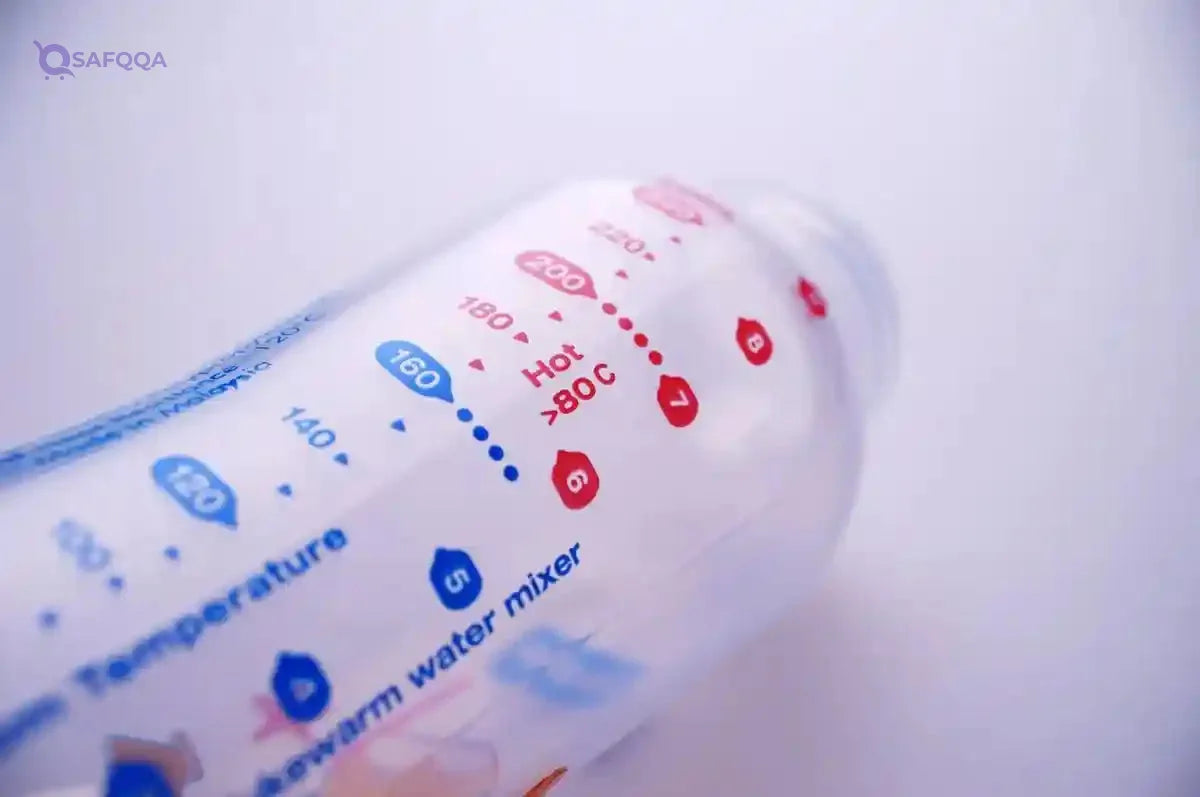 Japlo Round Baby Feeding Bottle - 240ml with Anti-Colic Nipple & Lukewarm Water Mixer - Safqqa Egypt