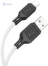 Hoco X90 Cool Silicone Charging & Data Cable – 2.4A – 1M – USB-A to Lightning - Safqqa
