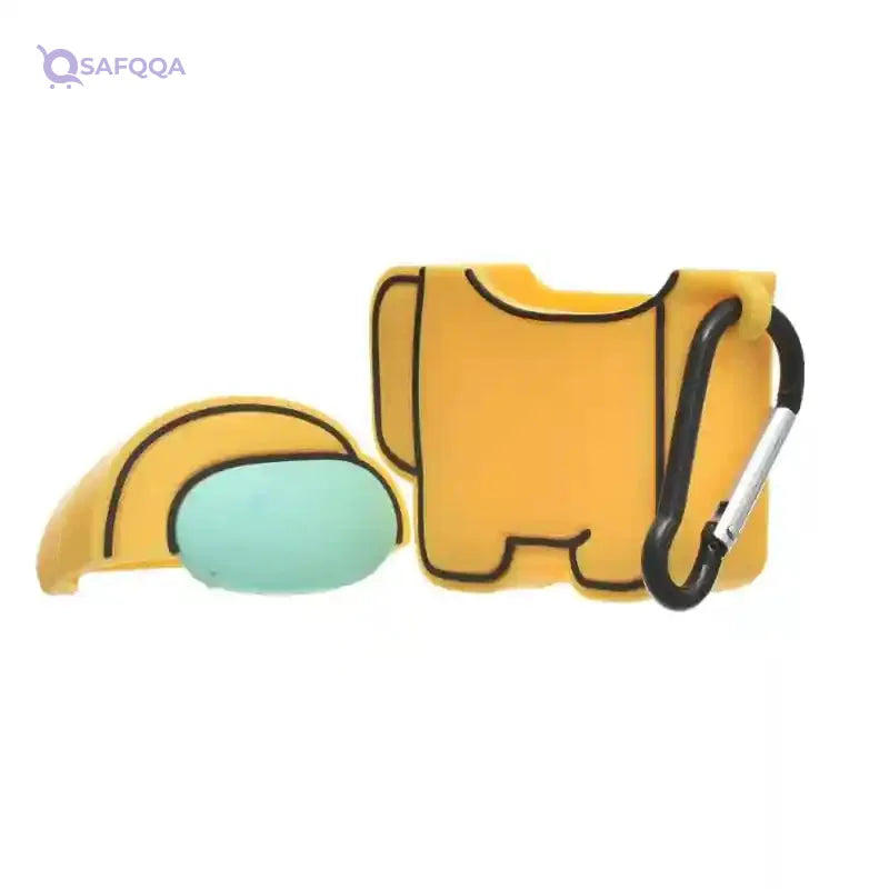 G-Power Silicone Full Cover Airpod Protective Case Designed With Cute Astronaut Shaped And Contains Ring Strap Suitable For Airpods - Safqqa Egypt