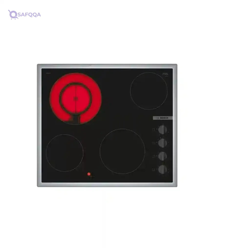 Bosch - Series 2 - Electric hob - 60 cm - Black, Built-in Electric hob,surface mount with frame frame PKF645CA2E - Safqqa Egypt