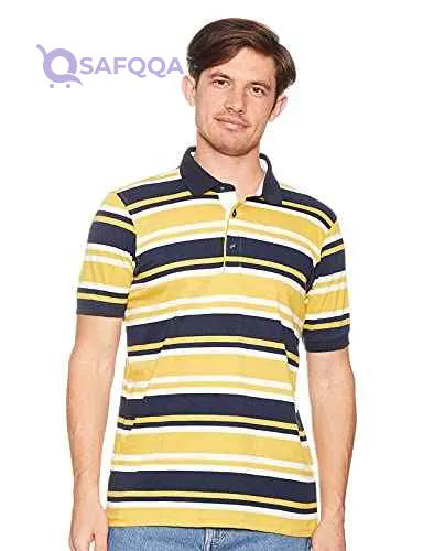 Bardis Short Sleeves Color Block Cotton Polo Shirt for Men - Safqqa Egypt