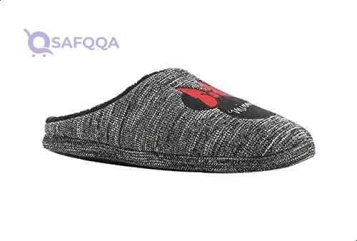 Leomil Minnie-Mouse Print Padded Slide Slippers For Girls - Safqqa