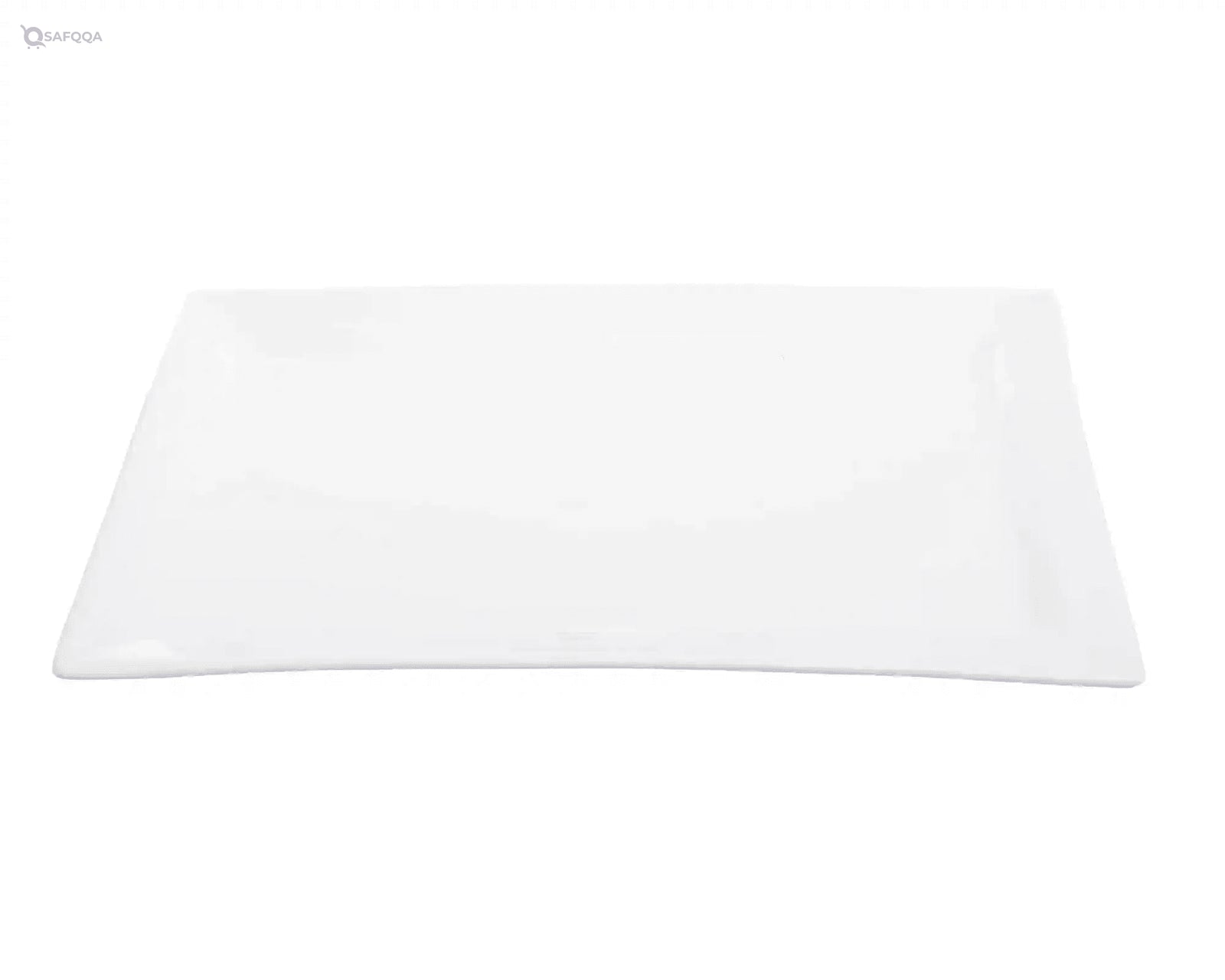 Rosa Porcelain Rectangular Service Dish, 43 cm Size - Safqqa