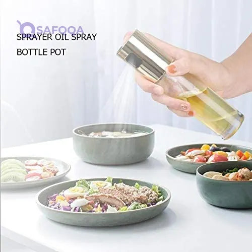 Stainless Steel Olive Oil Sprayer Kitchen Oil Spray Bottle Pump Leak-proof Drops Oil Dispenser BBQ Cooking Tools - Safqqa