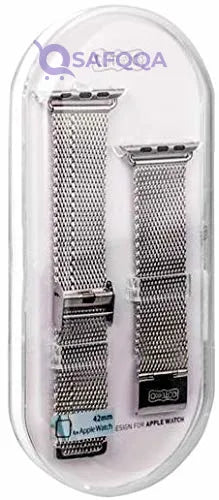 Generic For Apple Watch 42mm - Replacement Stainless Steel Watch Band - Silver - Safqqa