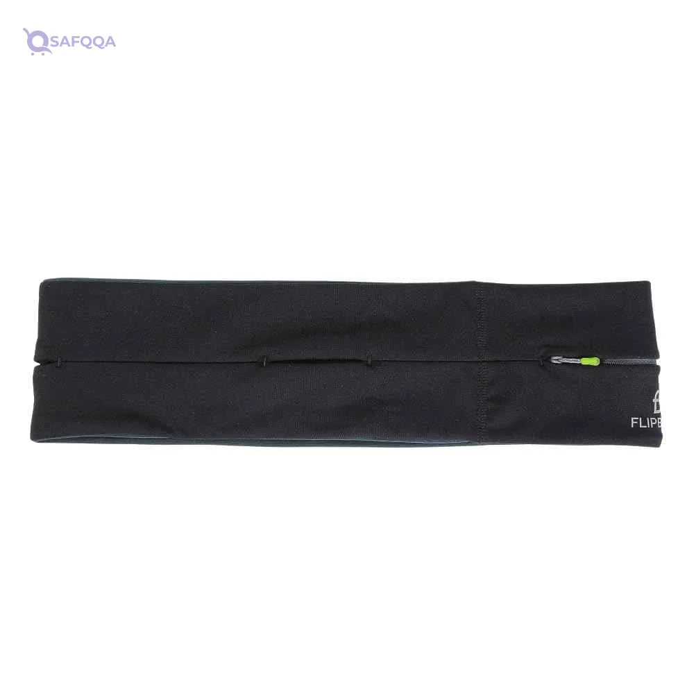 FlipBelt Black Zipper – Running & Workout Waist Belt - Safqqa