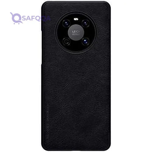 Nillkin Qin Leather Series Cover Case Designed For Huawei Mate 40/Mate 40 E - Black - Safqqa