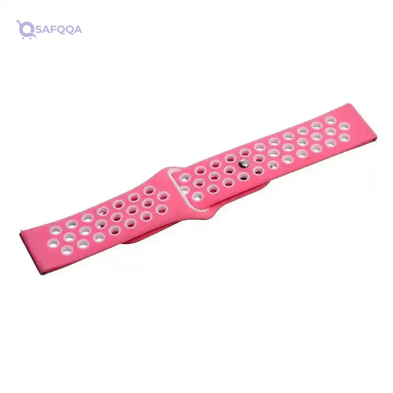 Generic Silicone Adjustable And Expandable Watch Strap With Holes Design For Unisex Compatible With Smart Watches 20 MM - Safqqa Egypt