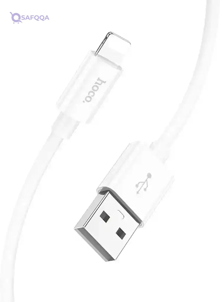 Hoco X87 Lightning Silicone Charging Cable 2.4A - Safqqa