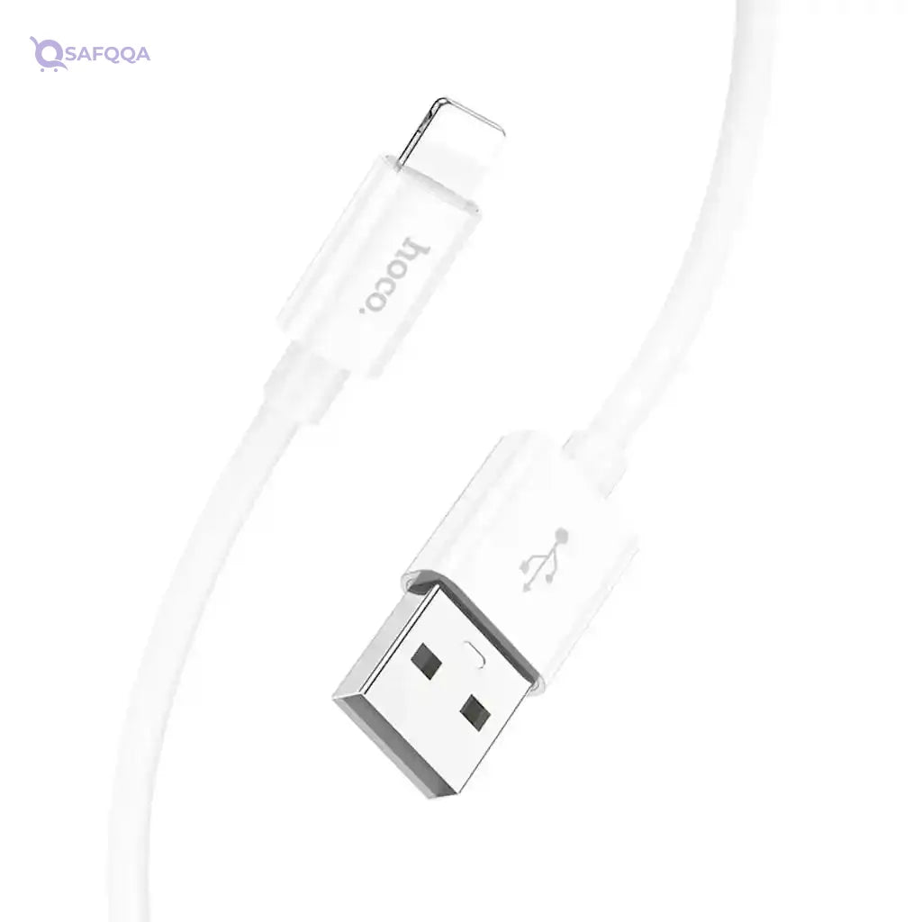 Hoco X87 Lightning Silicone Charging Cable 2.4A - Safqqa
