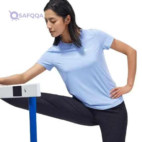 Anta Women's SS Performance Tee – Lightweight, Breathable & Stylish Activewear Top - Safqqa