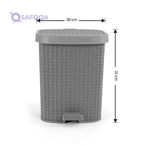 El Helal and Silver star Golden Medium Trash bin Grey - Safqqa