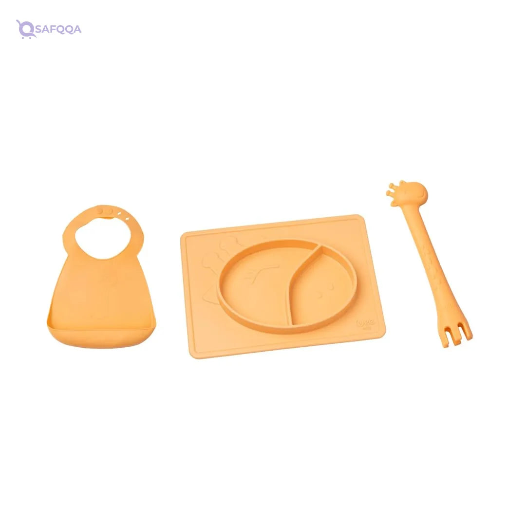 Wee Baby Silicone feeding set for toddlers Made from soft, high-quality silicone - Safqqa
