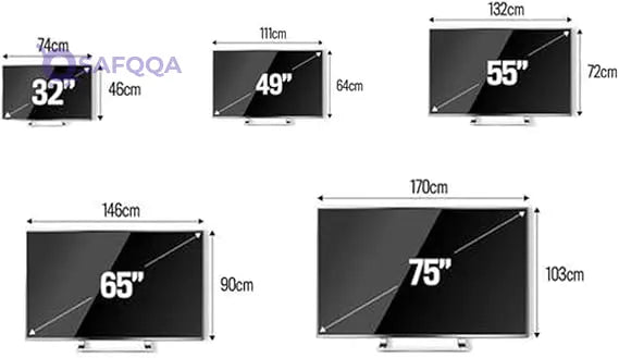 Jalsa Multicolor Modern TV Cover – Available in Sizes: 43", 49", 55", 65", and 75" - Safqqa