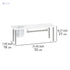 WENKO Blanco Kitchen Shelf with Roll and Utensil Holder, 55x21x18cm - Safqqa