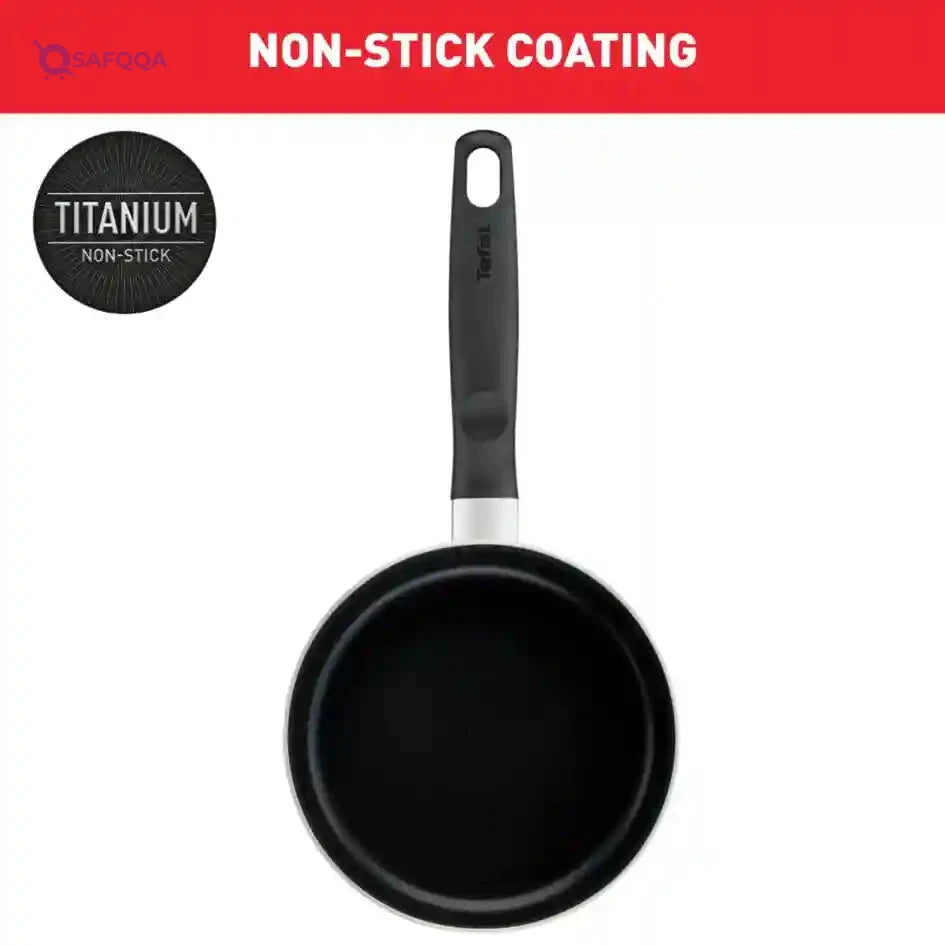 TEFAL G6 Super Cook 18 cm Saucepan with Lid | Non stick | Black - Safqqa