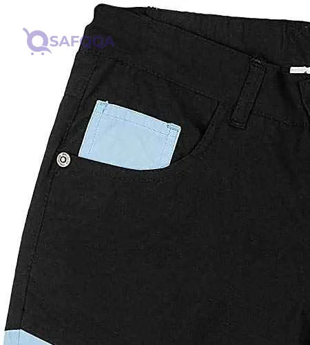 Giggles Two-Tone Gabardine Shorts for Boys - Safqqa Egypt