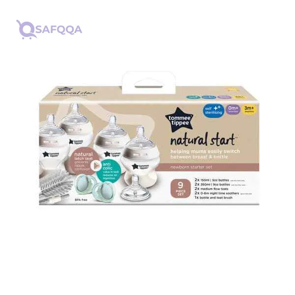 Tommee Tippee Closer To Nature Newborn Kit – Clear Glass - Safqqa