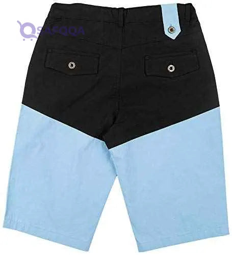 Giggles Two-Tone Gabardine Shorts for Boys - Safqqa Egypt