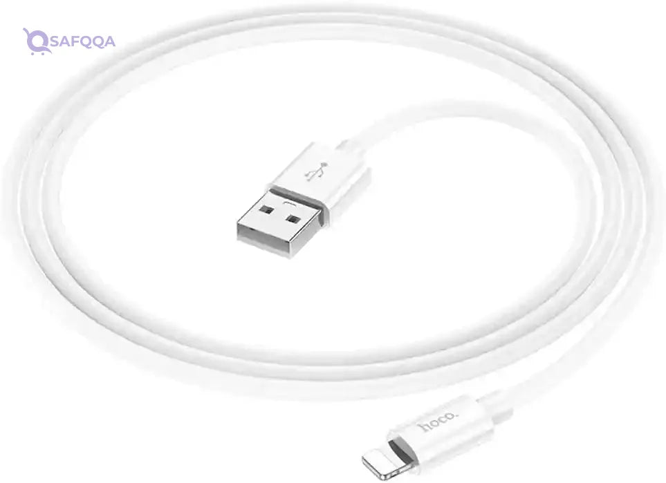 Hoco X87 Lightning Silicone Charging Cable 2.4A - Safqqa