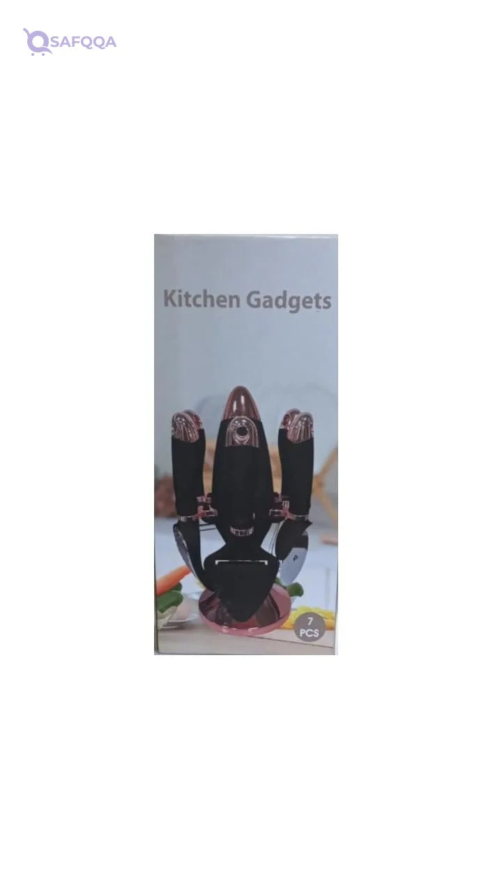 Flamer Kitchen Plastic Gadgets – Ribbed 7-Piece Set - Safqqa