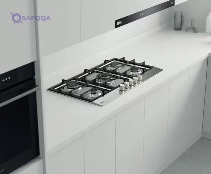 LG Built-In Gas Cooktop 90 cm with 5 Burners – Stainless Steel - Safqqa
