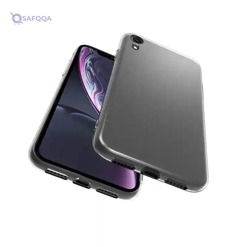 is specially designed for smart phones. The transparent and fashionable big hole case made of TPU material is suitable for iPhone xr, transparent - Safqqa Egypt