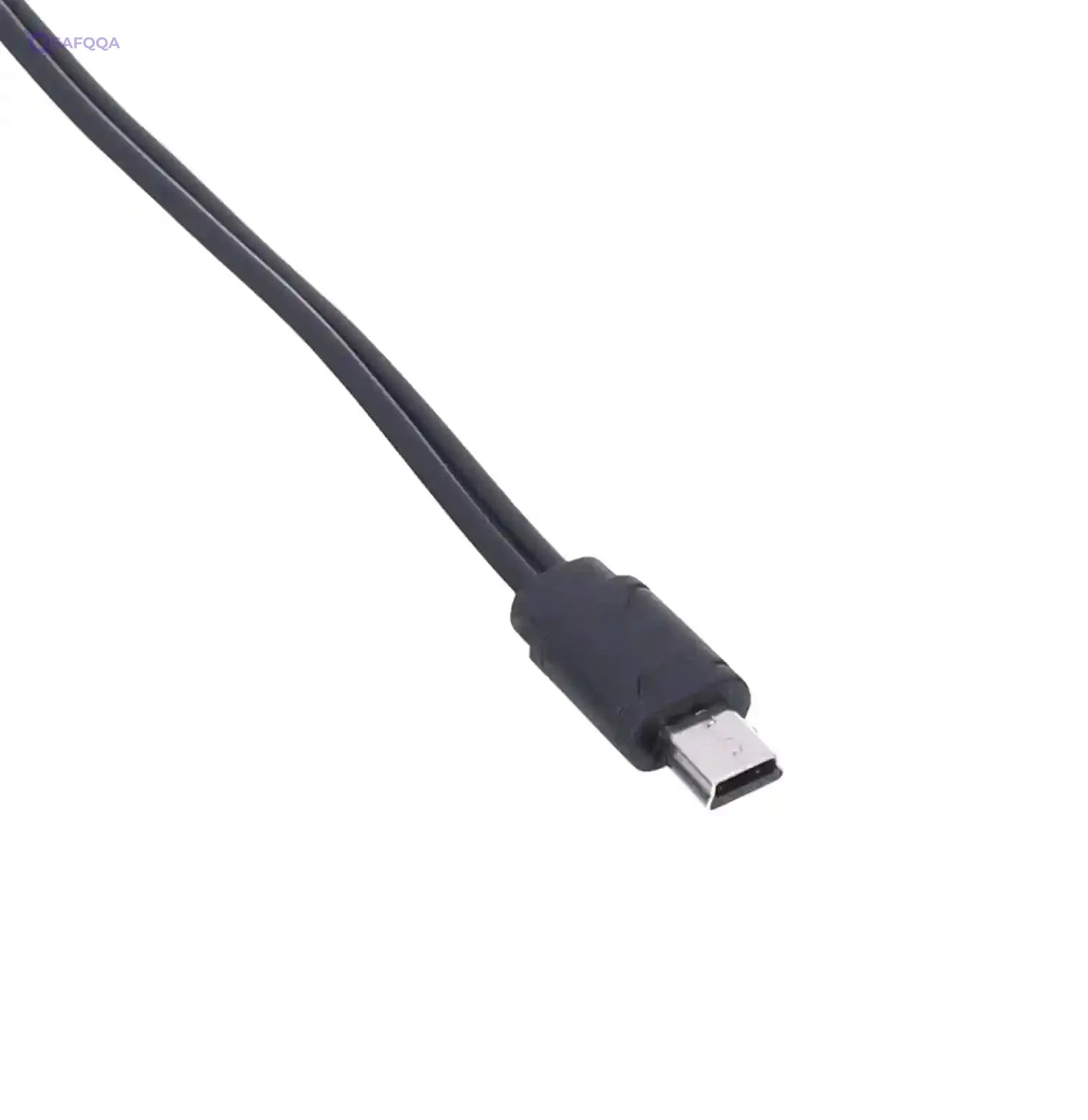 Keendex 1775 2 in 1 a to b usb cable with aux connector, 20 cm - black - Safqqa Egypt