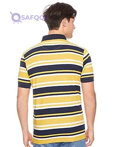 Bardis Short Sleeves Color Block Cotton Polo Shirt for Men - Safqqa Egypt