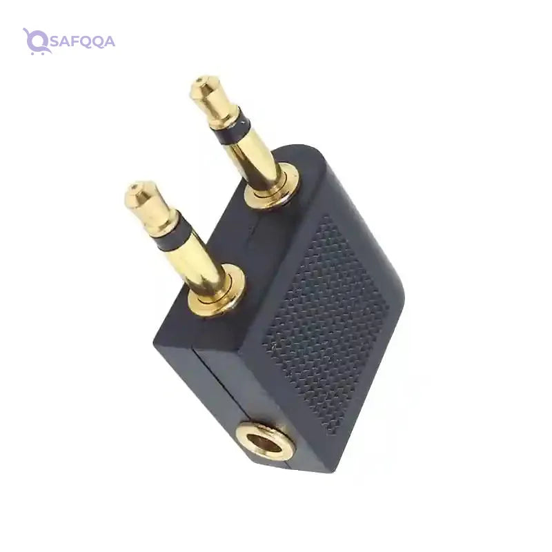 Keendex 1766 2 in 1 aux adapter - black - Safqqa