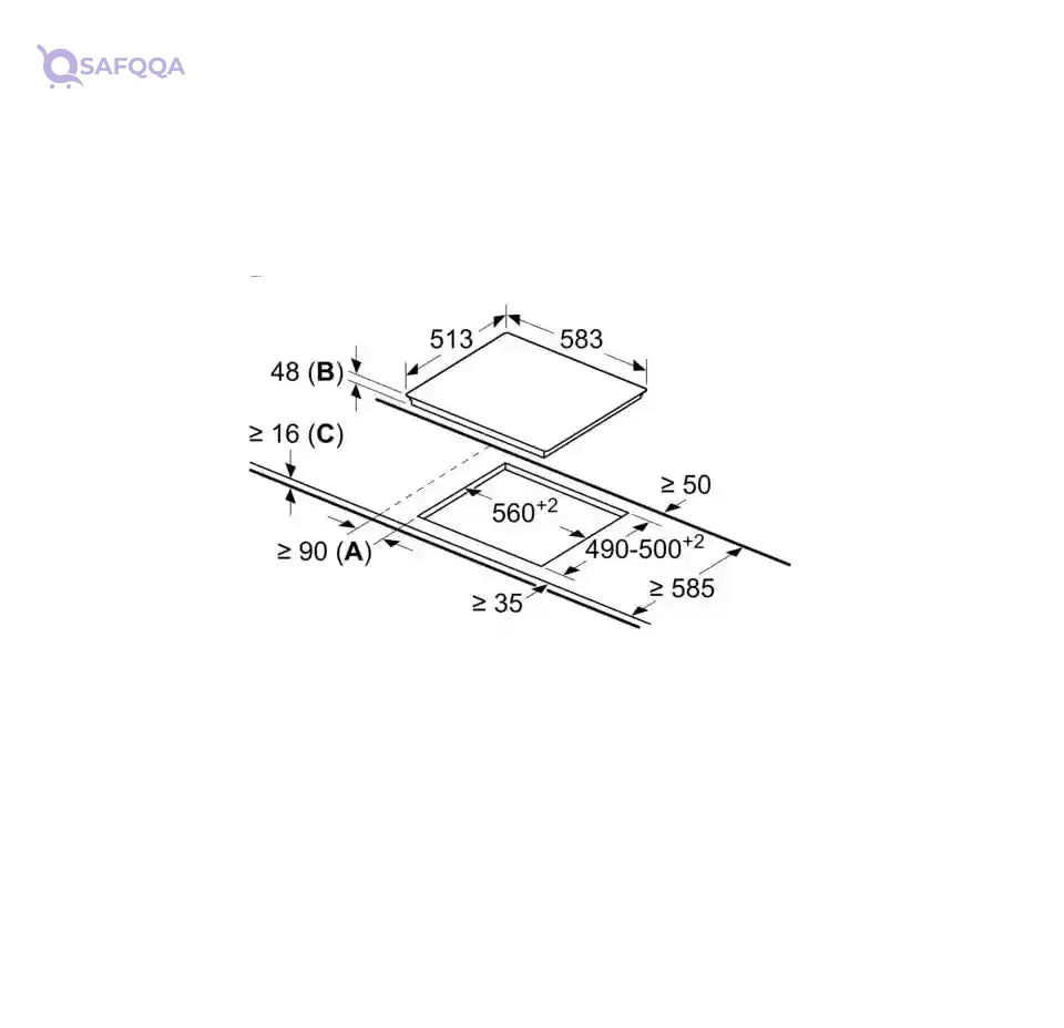 Bosch - Series 2 - Electric hob - 60 cm - Black, Built-in Electric hob,surface mount with frame frame PKF645CA2E - Safqqa Egypt