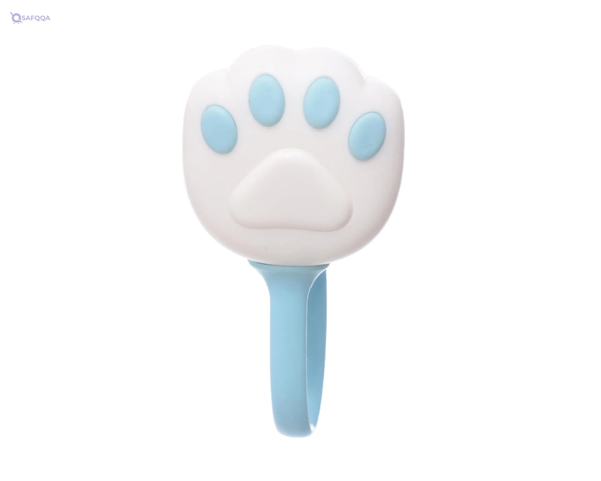 Generic Plastic Small Cat Paw Shaped Random Fixing Clip With Silicone Strap For Organization - Safqqa