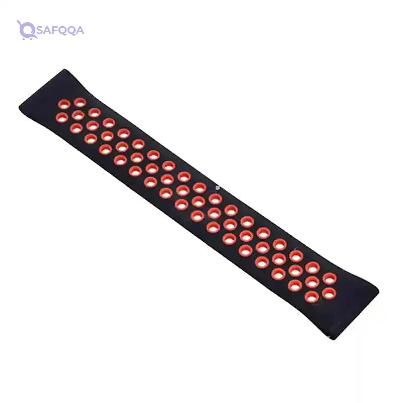 Generic Silicone Adjustable Watch Strap With Holes Design For Unisex Compatible With Smart Watches 20 MM - Safqqa Egypt