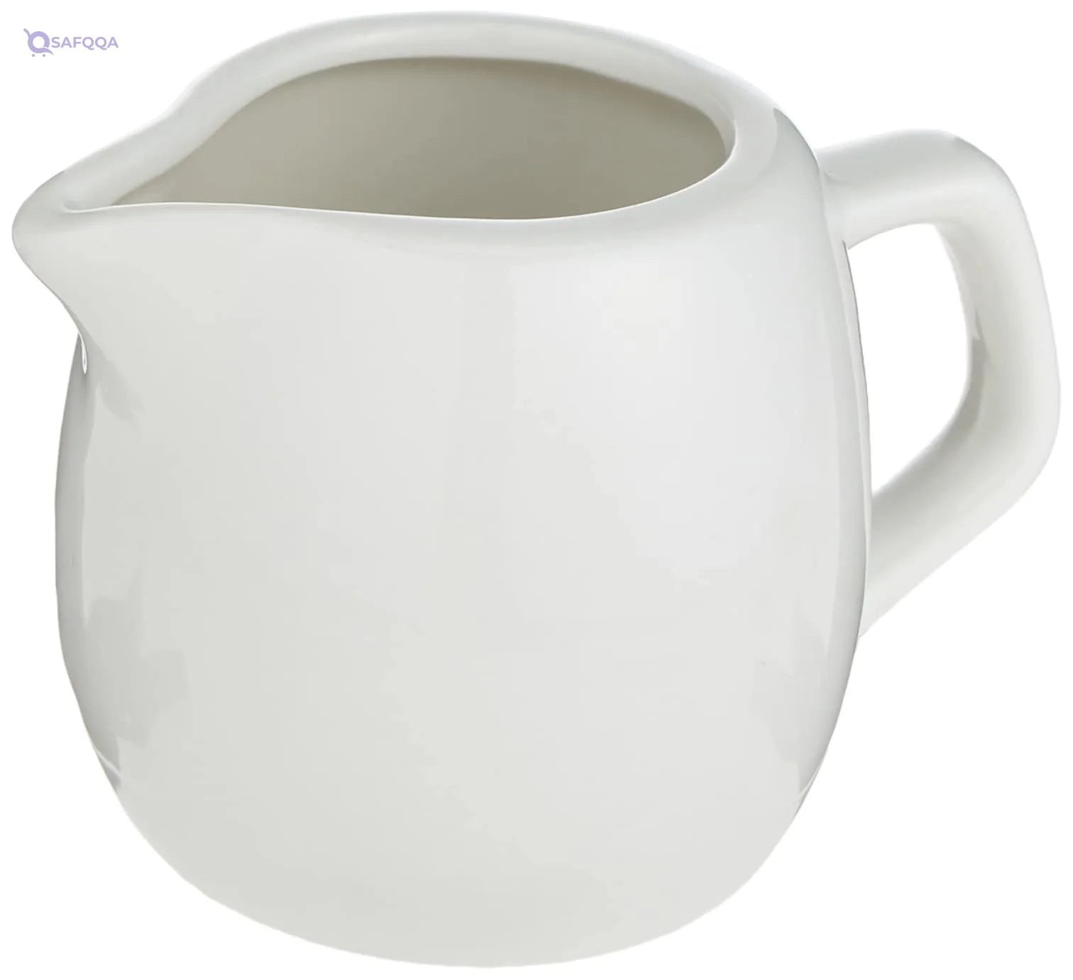 Porcelain Creamer – 120 ml Capacity, Ivory - Safqqa