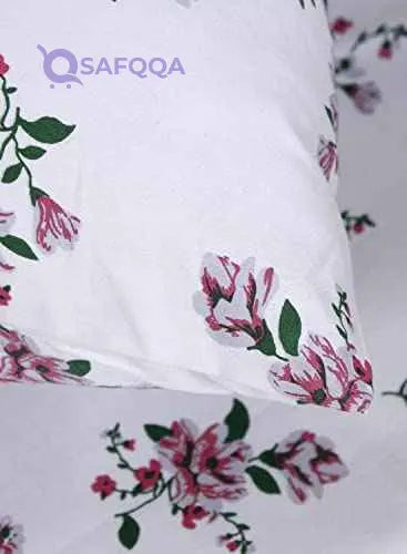 HOME TOWN Single Bedsheet with Pillow Case - Safqqa