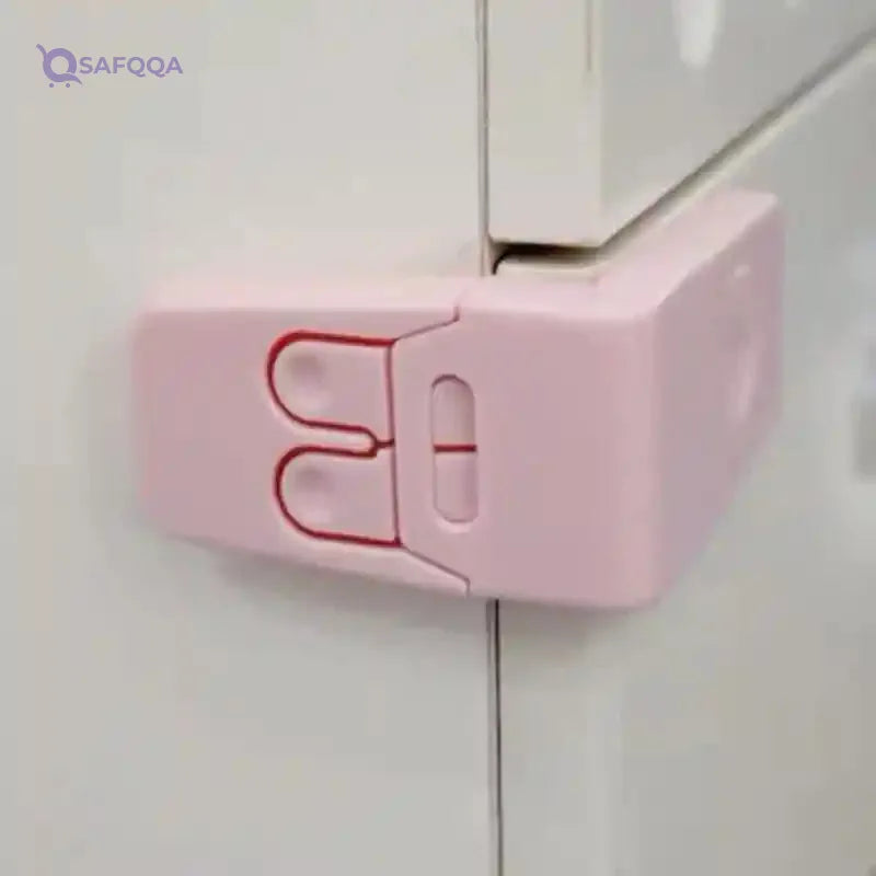 PrimeShop - Plastic Plastic Plastic Hook & Stick Lock 10 Pieces for Drawer/Refriderle/Cabinet/Door/Side Door Slider | Furniture Safety Lock for Kids - Safqqa