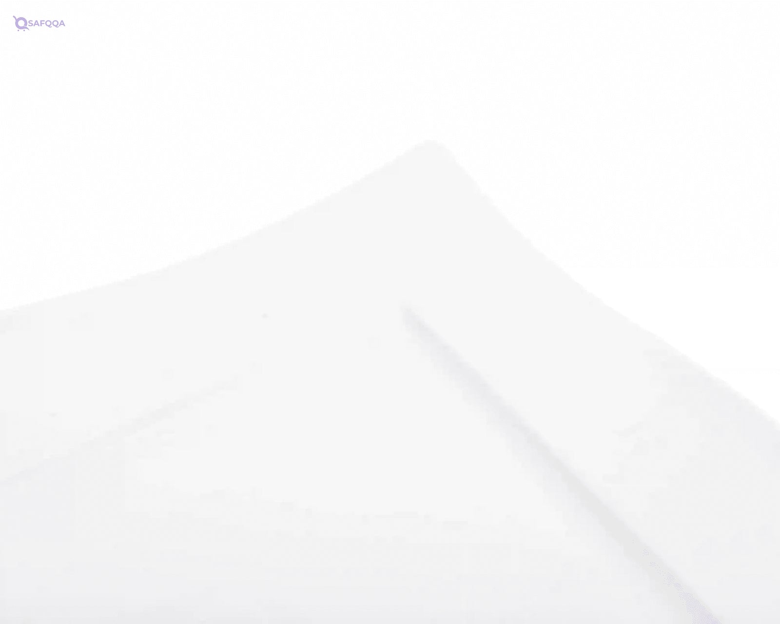Rosa Porcelain Rectangular Service Dish, 46 cm Size - Safqqa