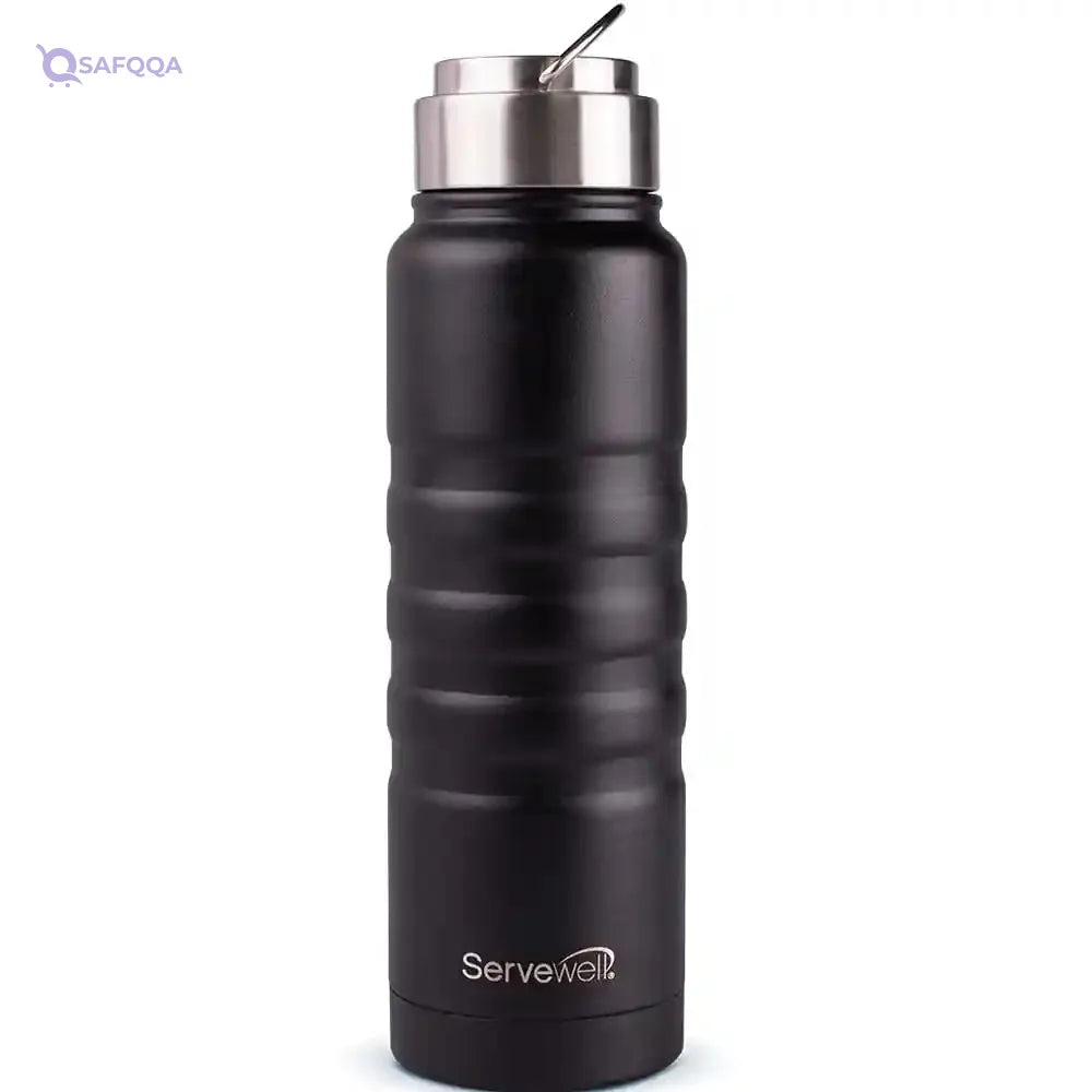 Servewell Twister Stainless Steel Bottle 725 ml – Solid Design - Safqqa