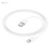 Hoco X87 - Magic Silicone Charging And Data Transmittion Cable (3A - 1M), USB-C Plug Compatible With Samsung Huawei Xiaomi Oppo - White - Safqqa