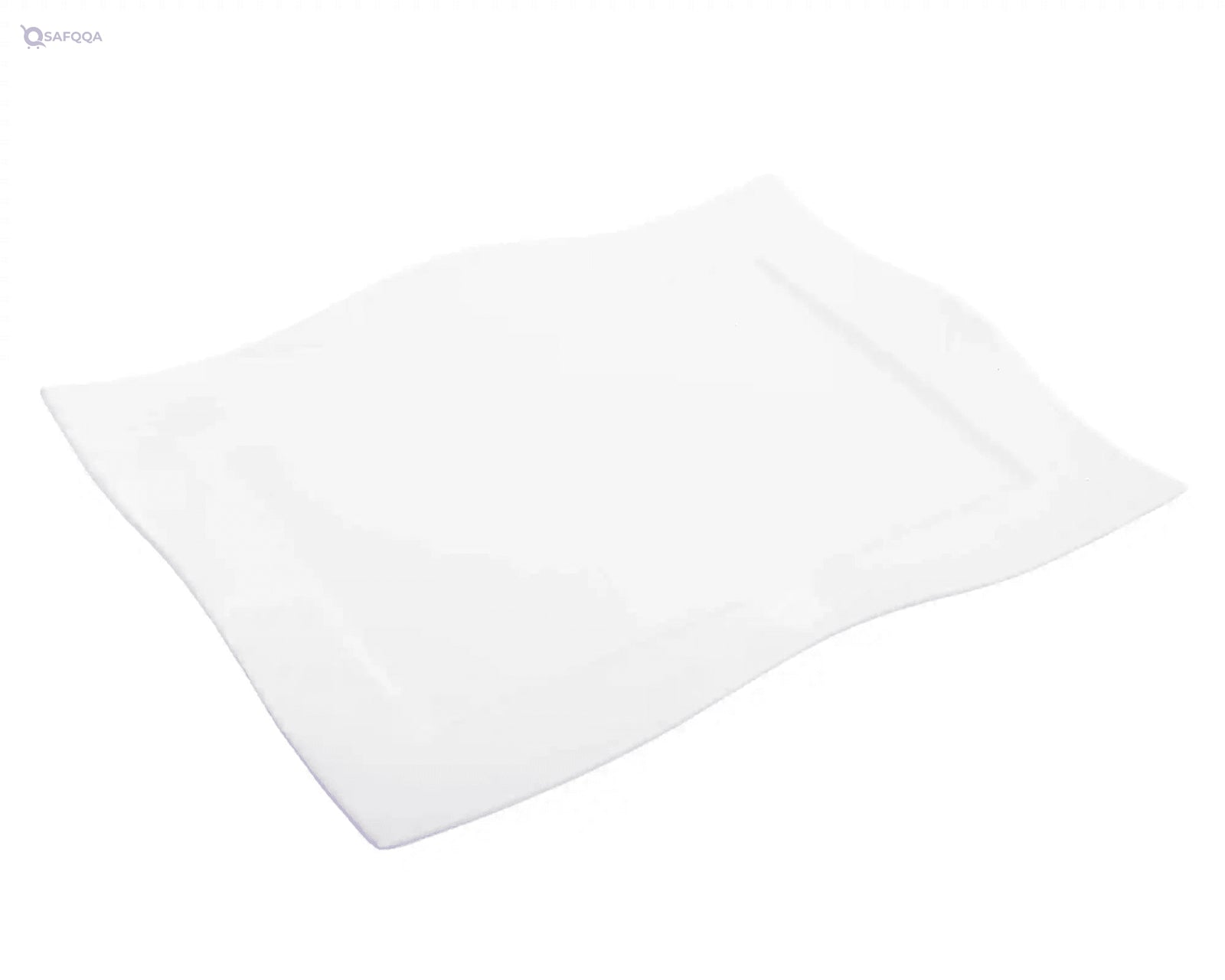 Rosa Porcelain Rectangular Service Dish, 46 cm Size - Safqqa